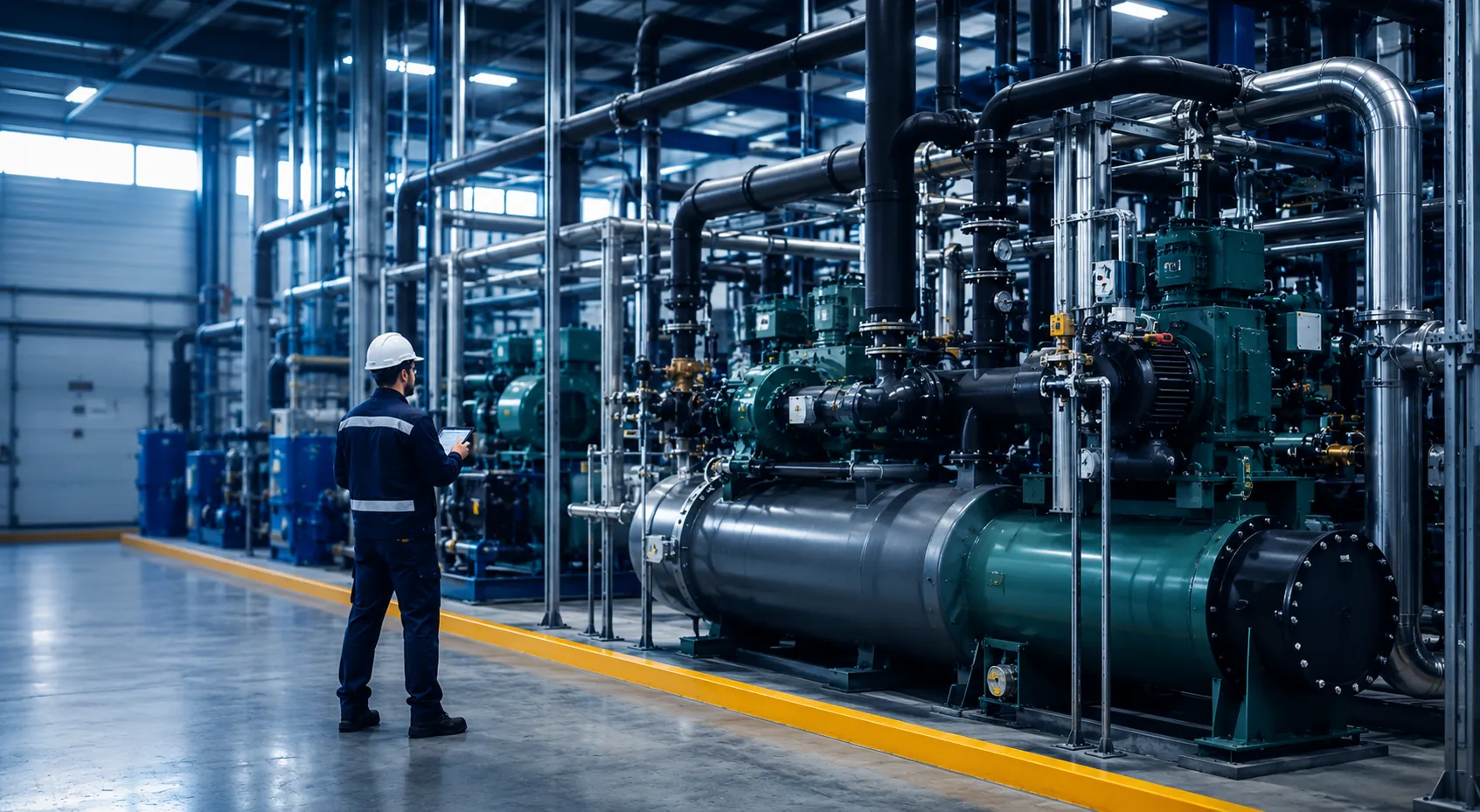 Industrial refrigeration plant