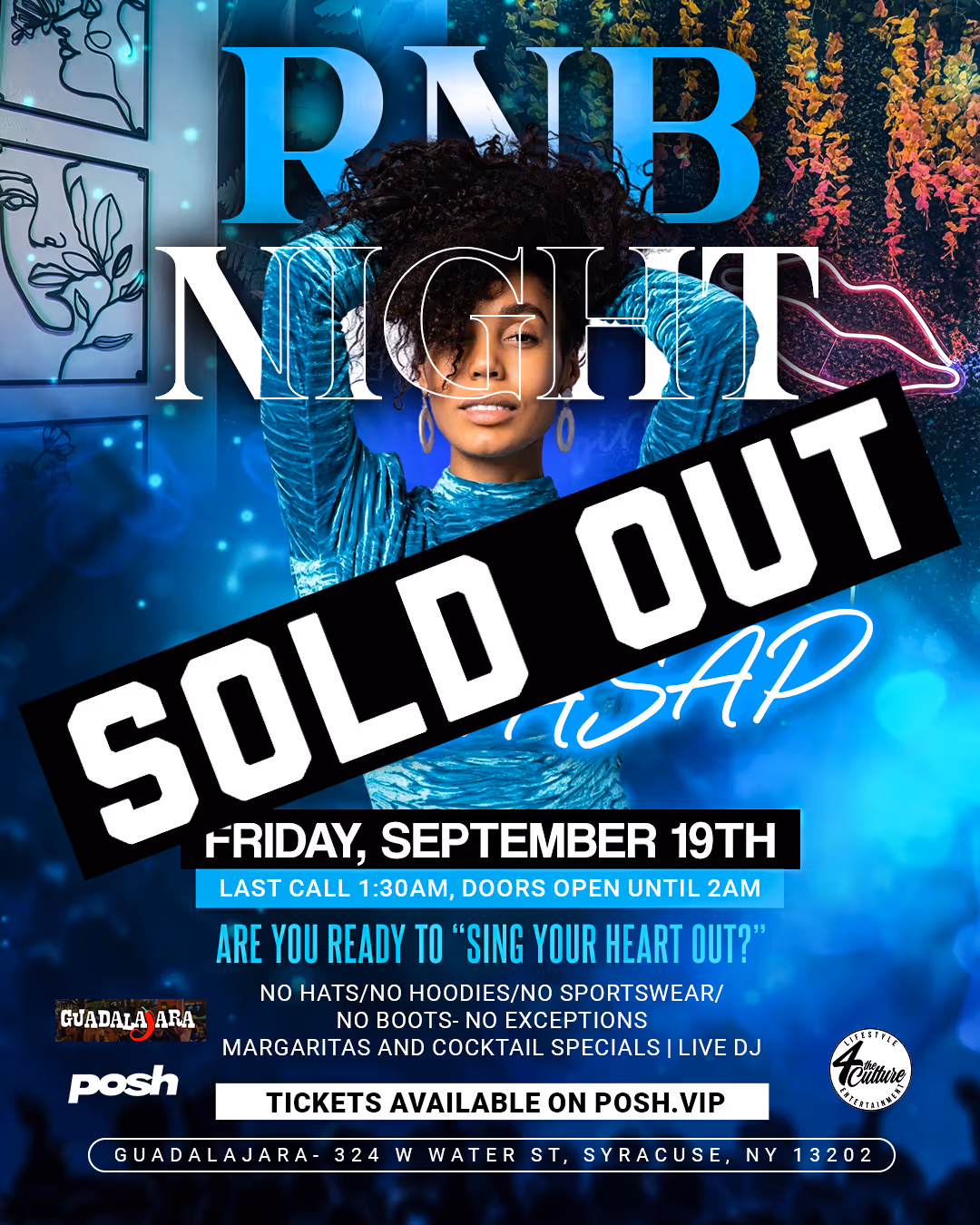 A flyer for the event