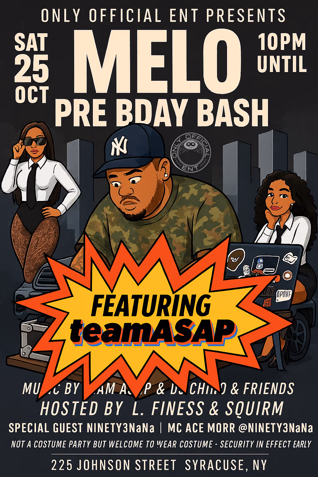 A flyer for the upcoming event