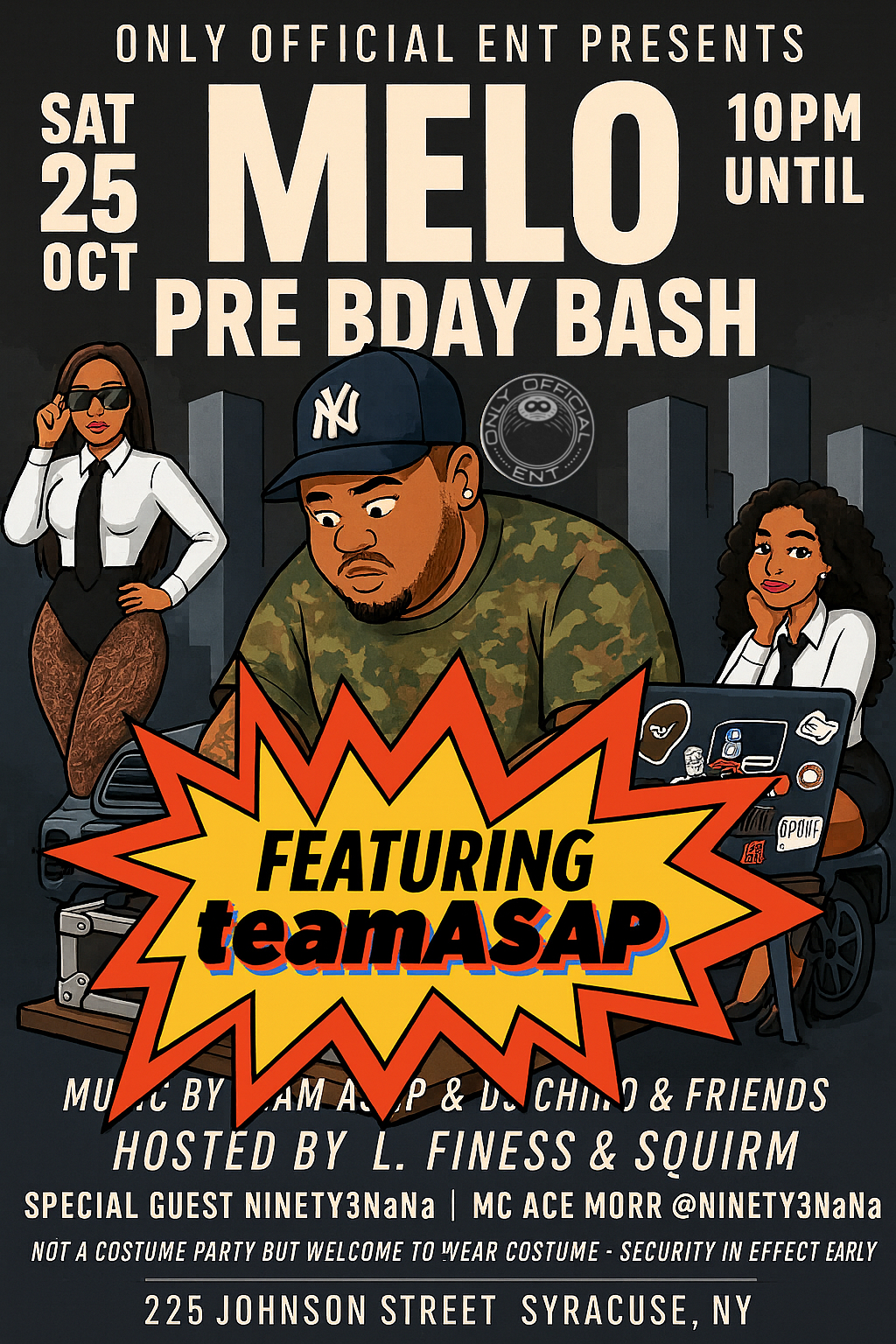 A flyer for the event