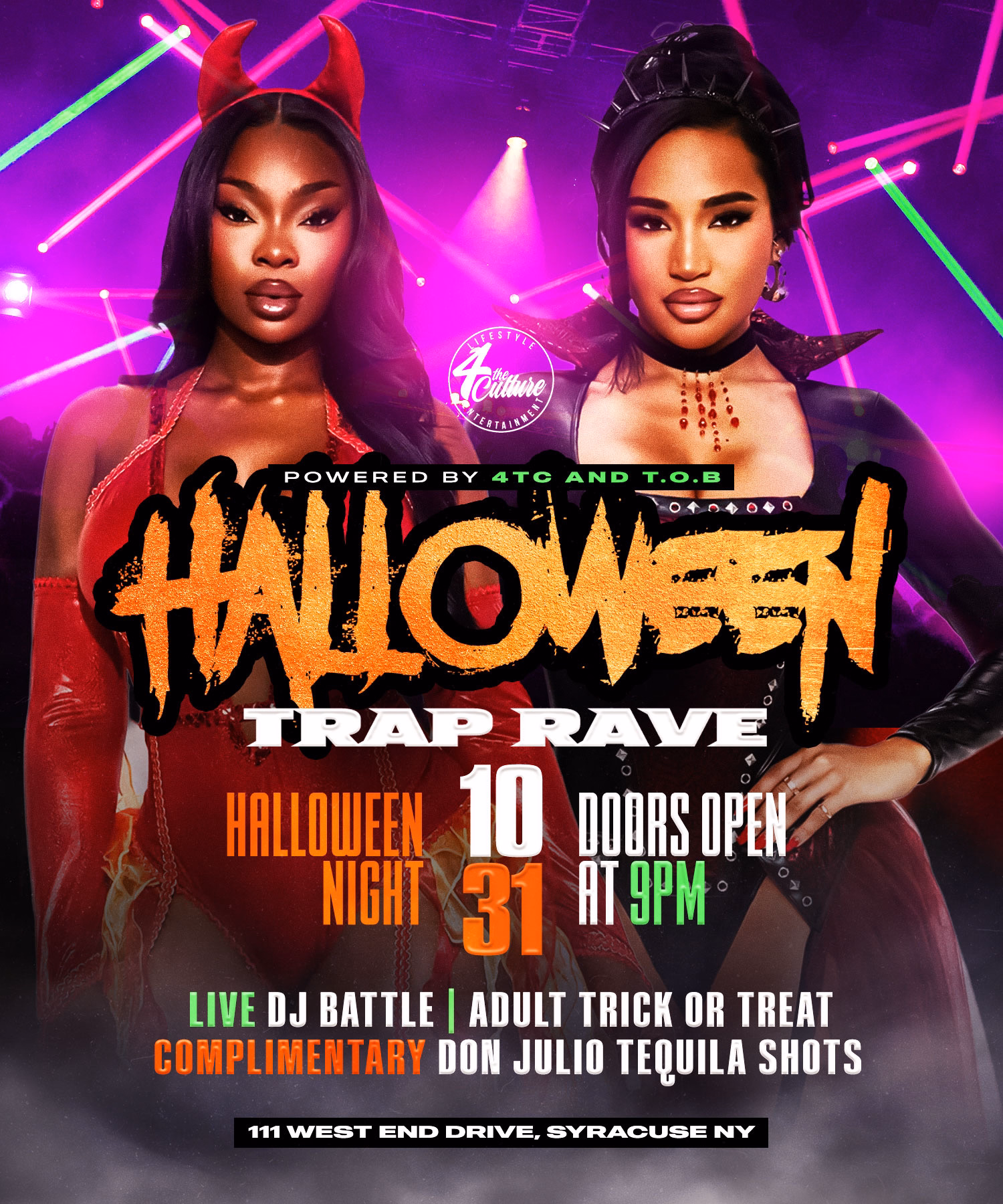 A flyer for the upcoming event