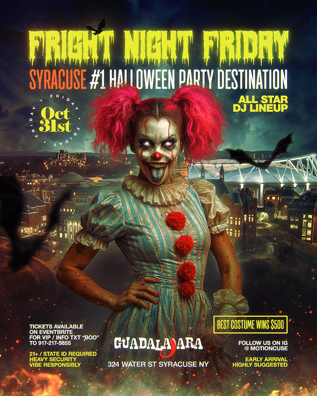 A flyer for the upcoming event