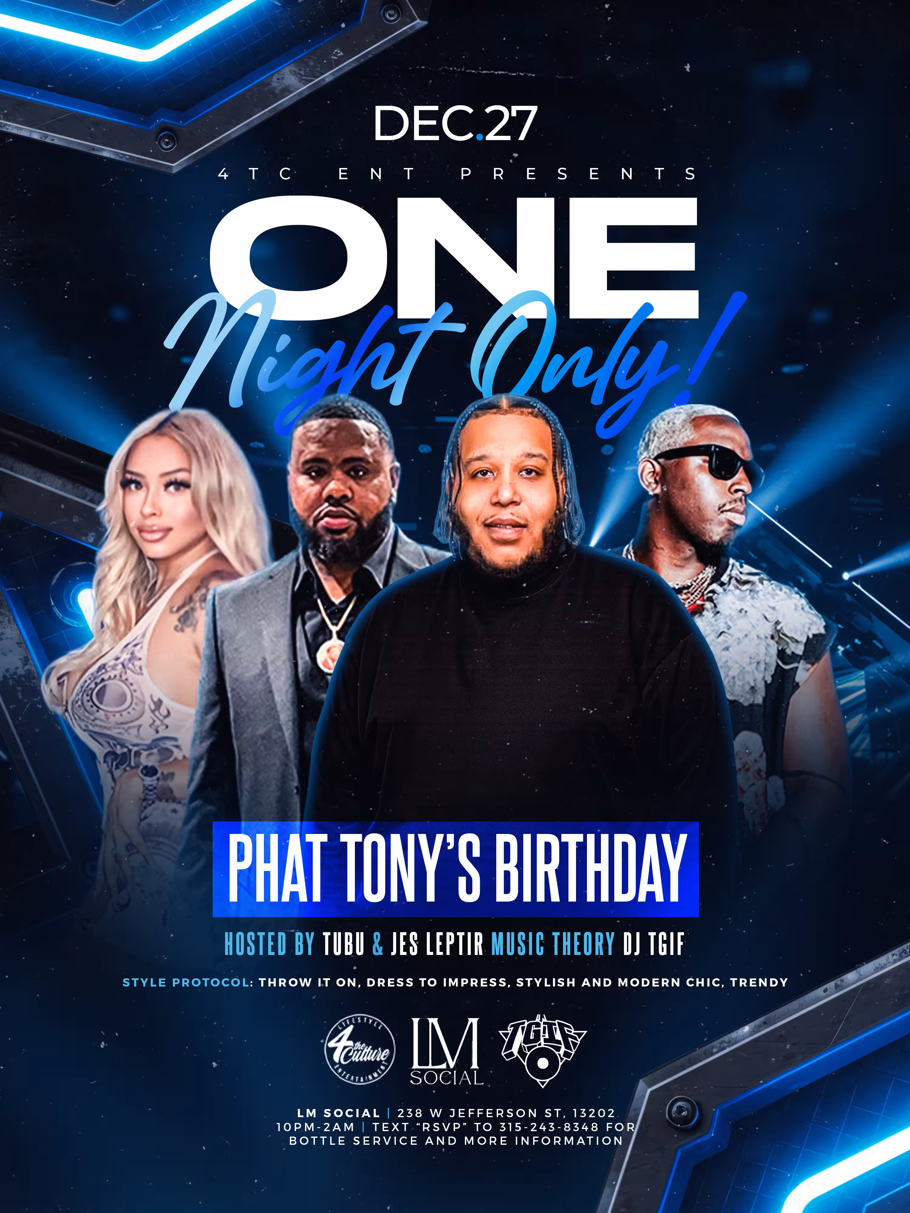 A flyer for the upcoming event