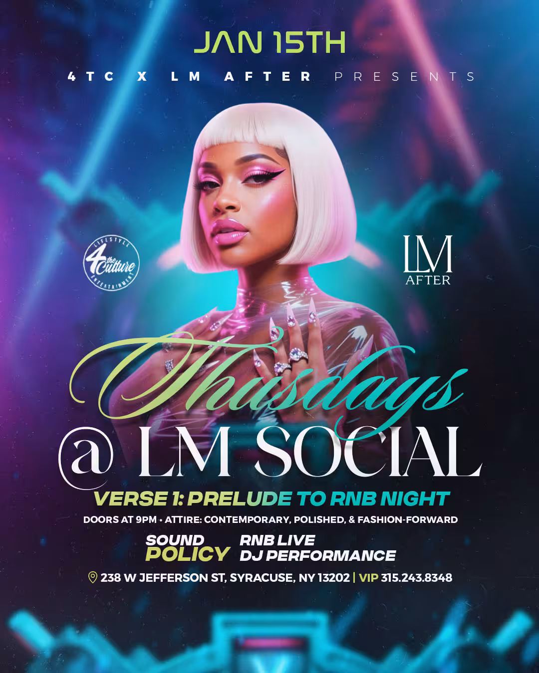 A flyer for the upcoming event