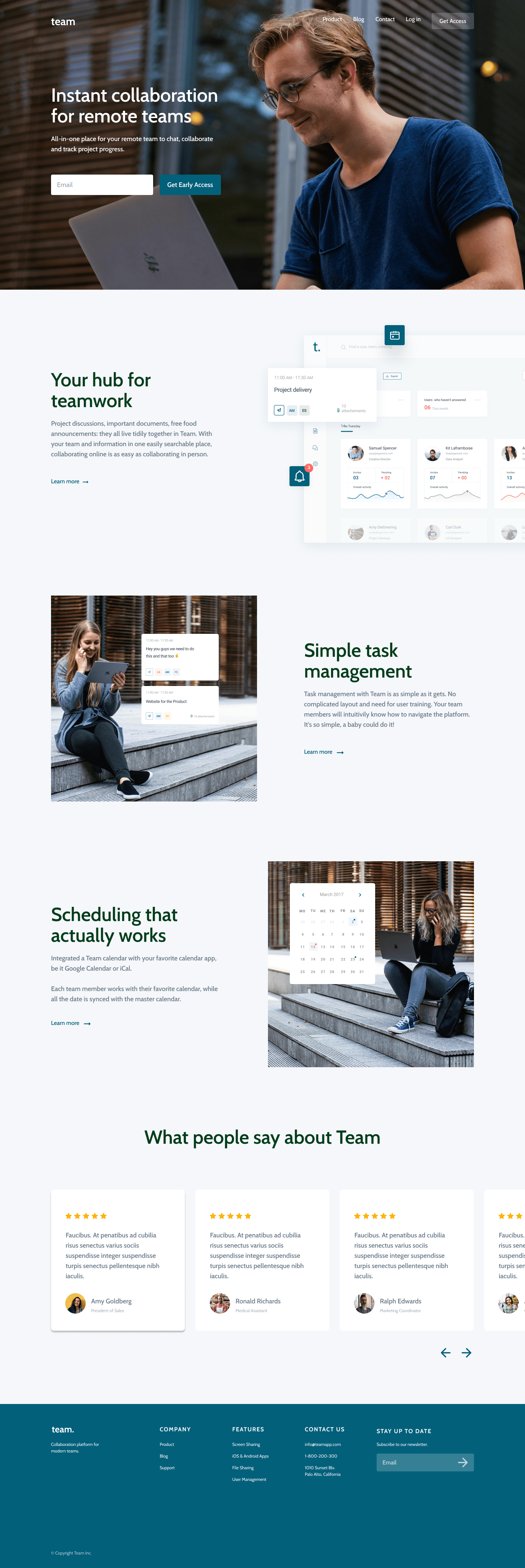A screenshot of web page
