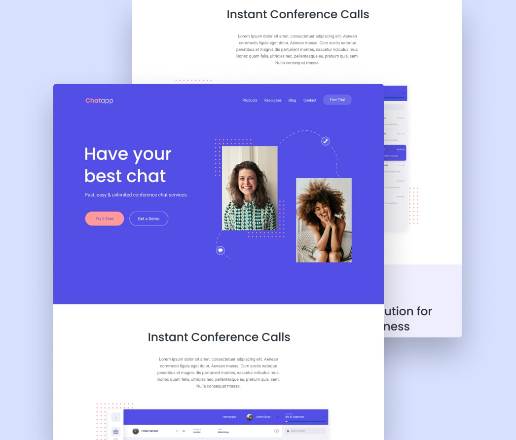 A mockup of a project