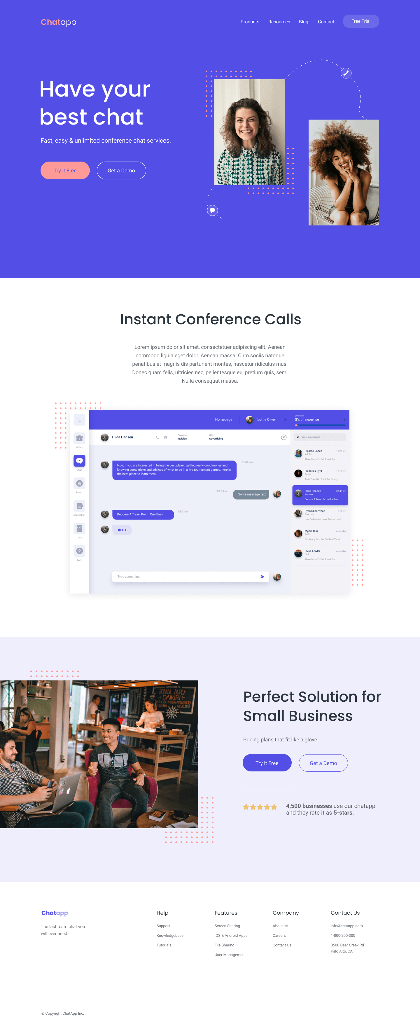 A screenshot of web page