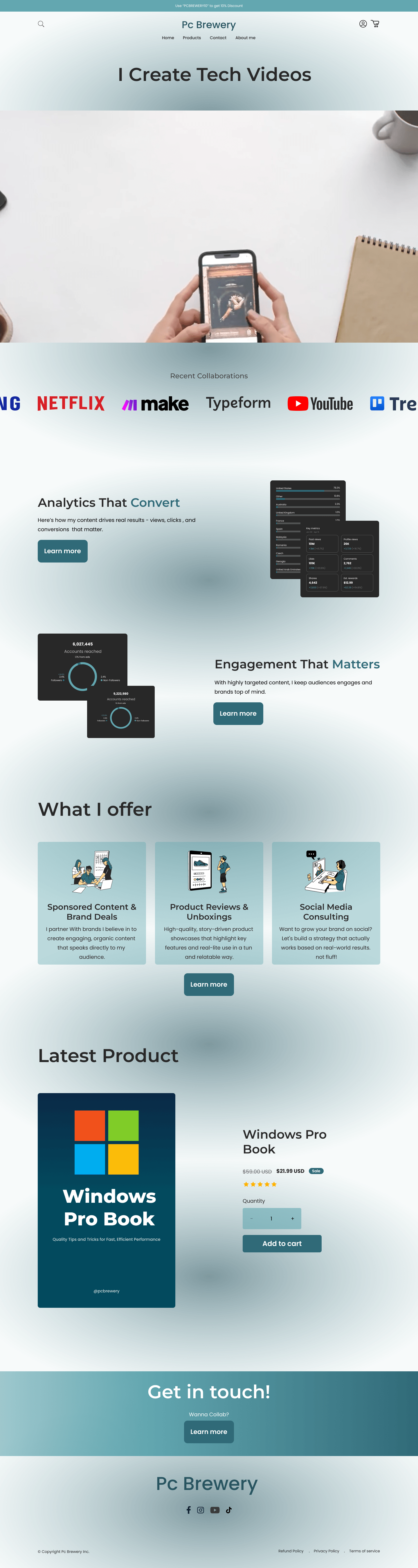 A screenshot of web page