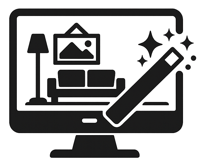 Icône représentant le Home staging virtuel dans PANDOA.fr