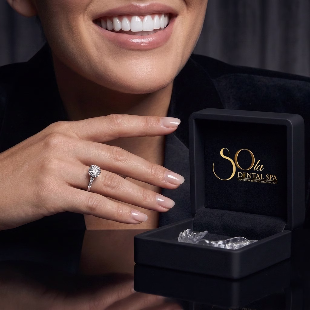 Final Hollywood Smile veneer placement reveal