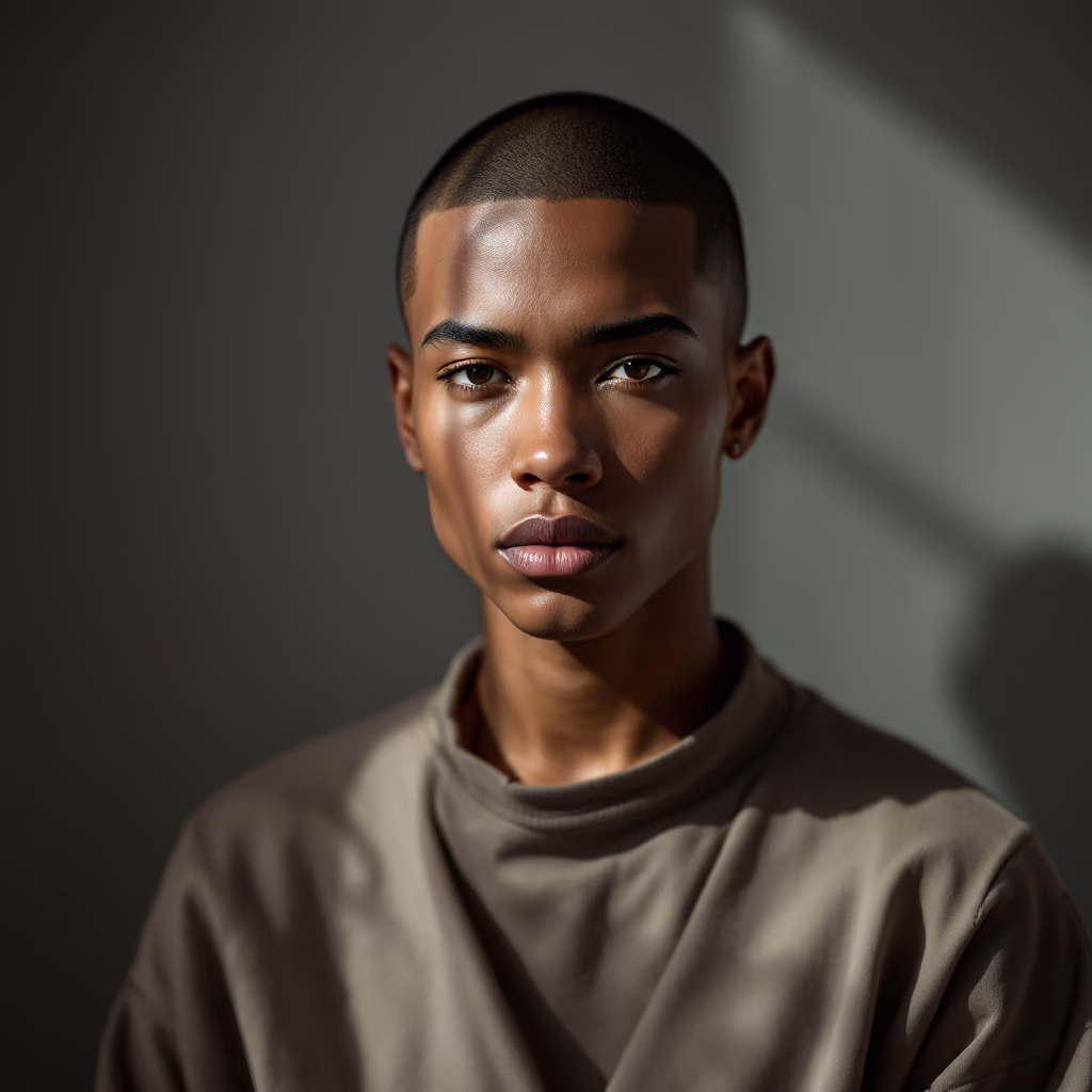 [headshot] image of customer (for a tattoo studio)