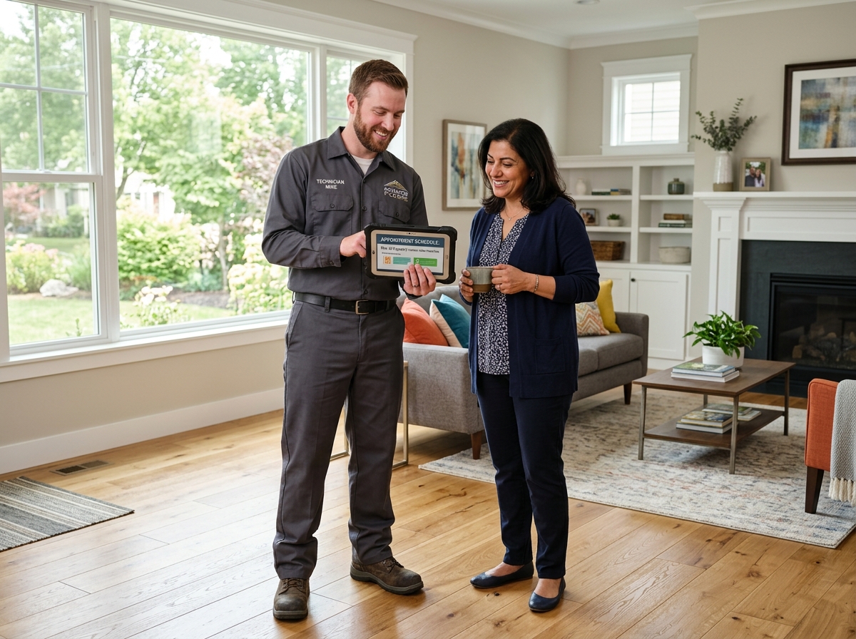 ai appointment booking for flooring companies