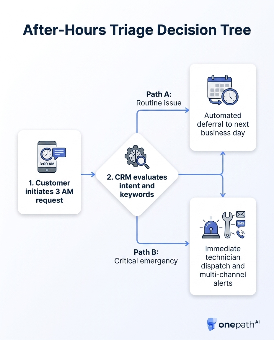 After-Hours Triage Decision Tree