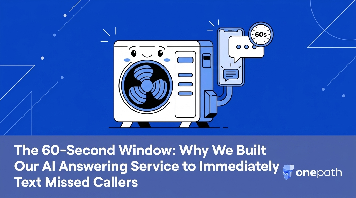 The 60-Second Window: Why We Built Our AI Answering Service to Immediately Text Missed Callers — featured image