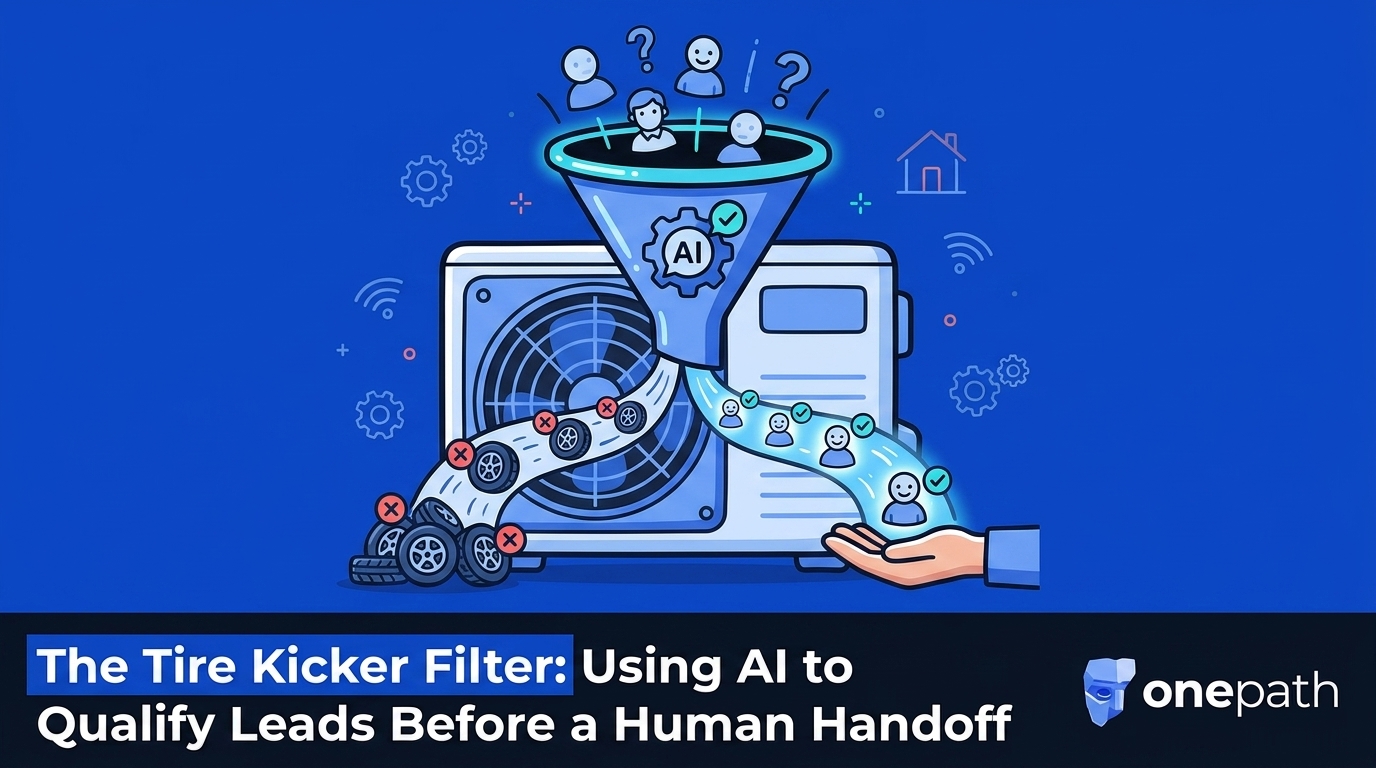 The Tire Kicker Filter: Using AI to Qualify Leads Before a Human Handoff — featured image