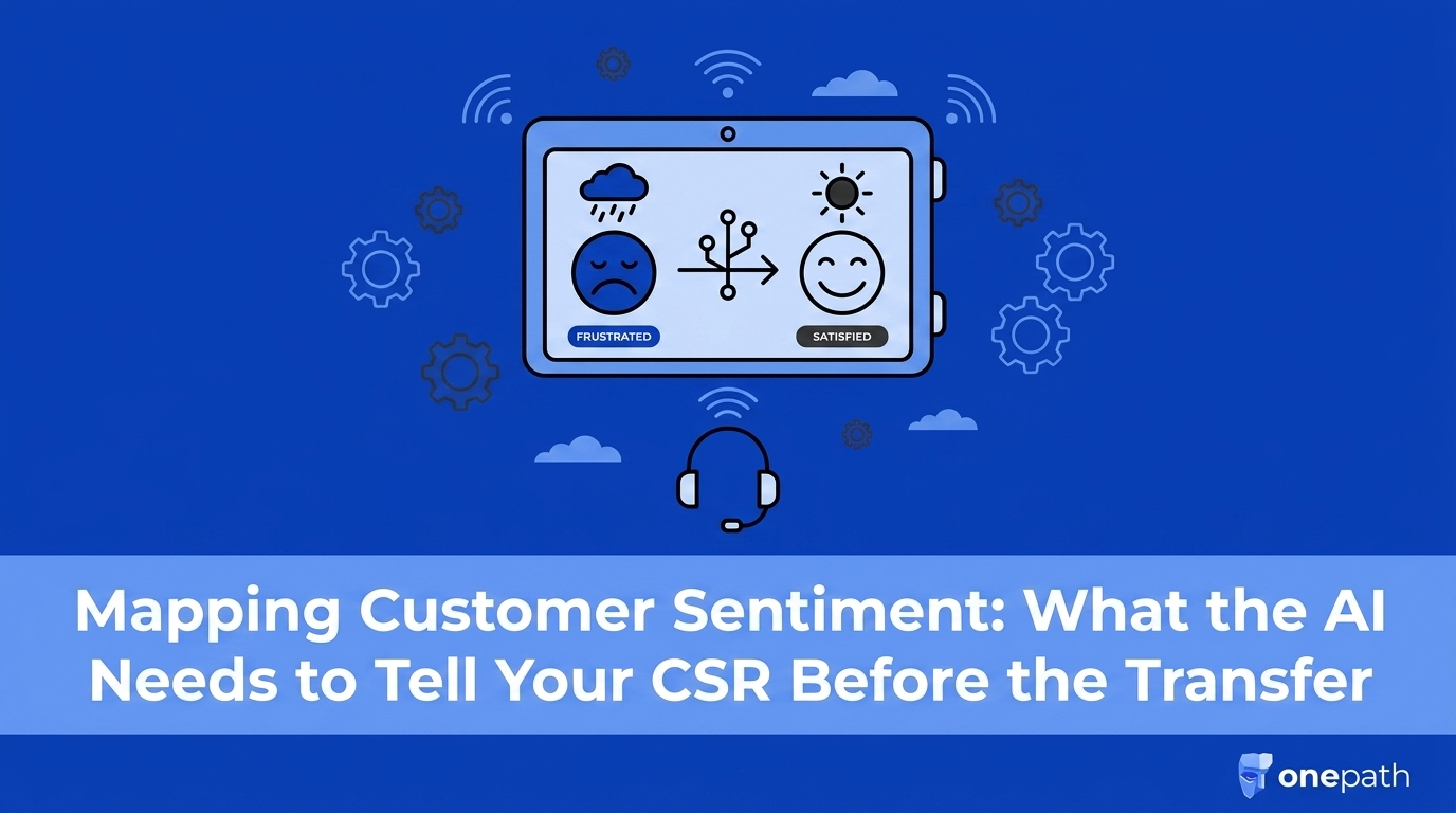 Mapping Customer Sentiment: What the AI Needs to Tell Your CSR Before the Transfer — featured image