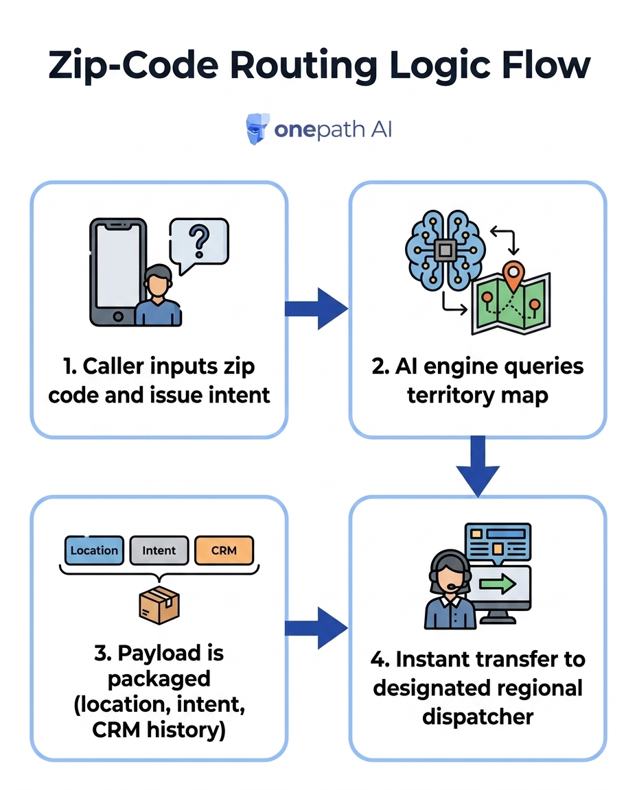 Zip-Code Routing Logic Flow