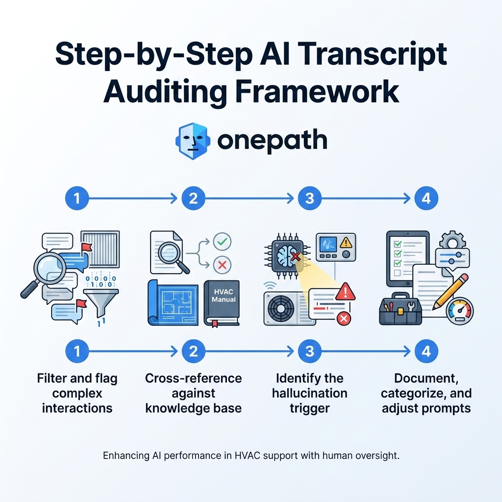 Step-by-Step AI Transcript Auditing Framework