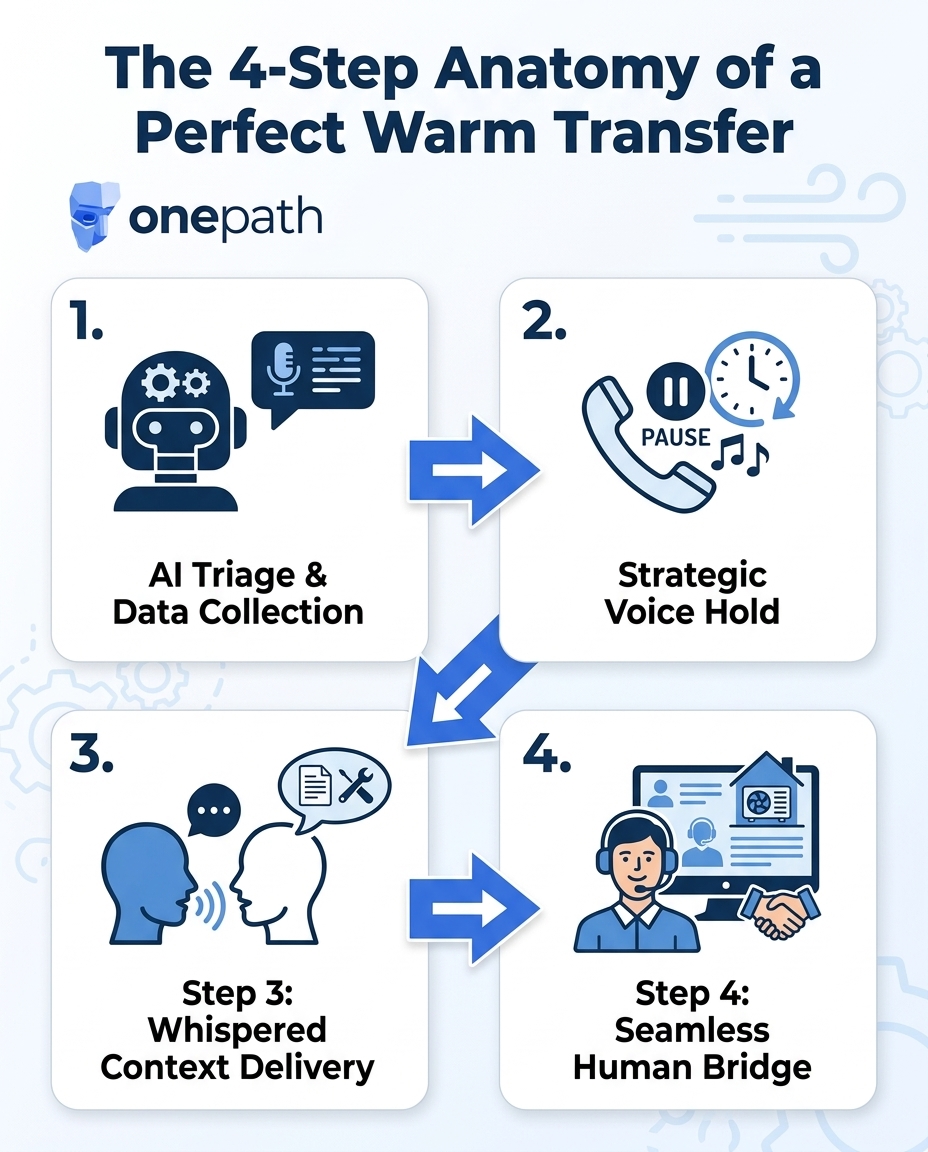 The 4-Step Anatomy of a Perfect Warm Transfer