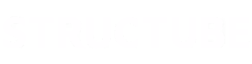 STRUCTUBE brand wordmark logo in white.