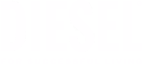 Diesel brand name logo in bold, uppercase letters.