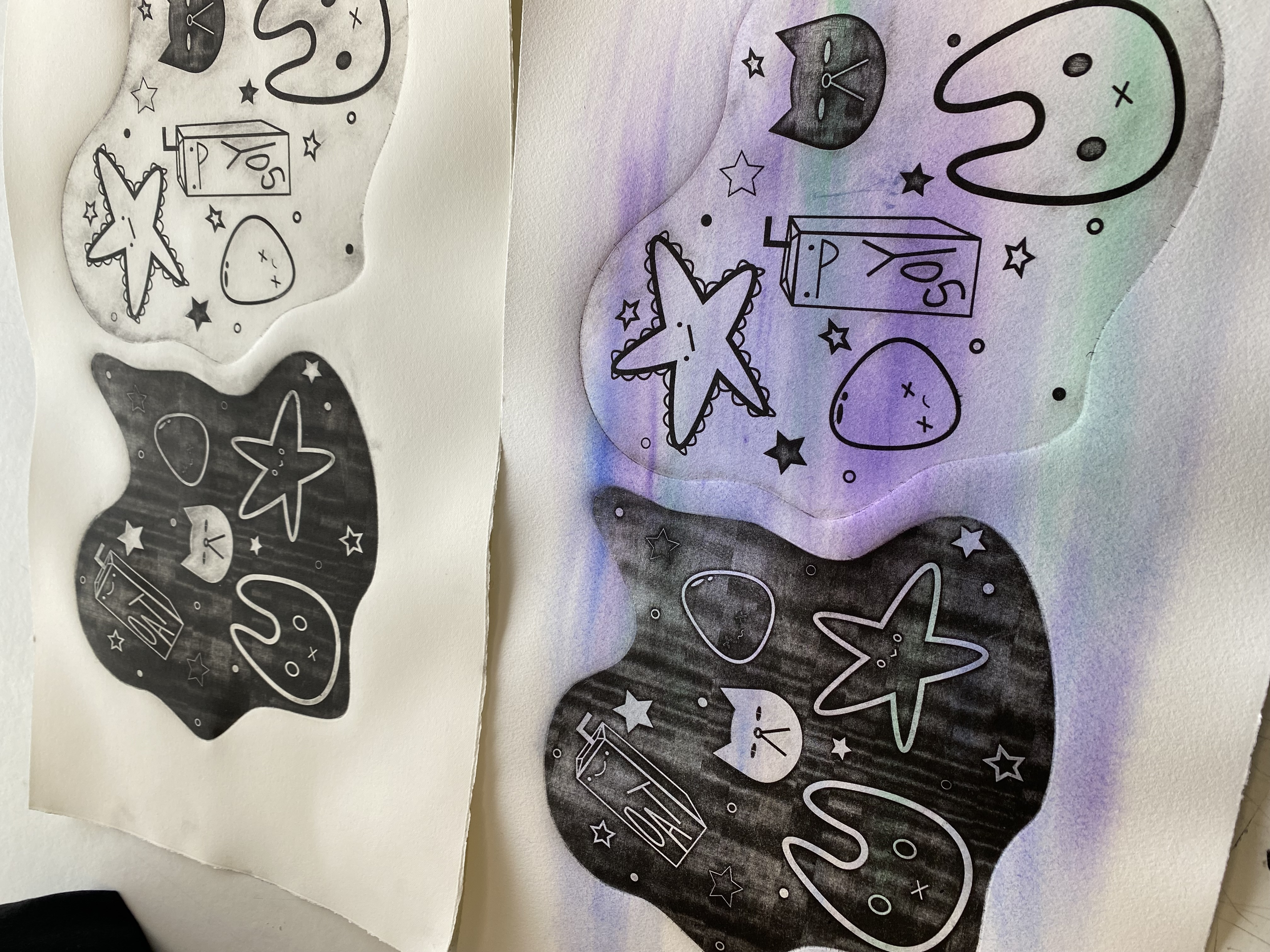 [digital project] image of a complete branding project (for a web design agency)