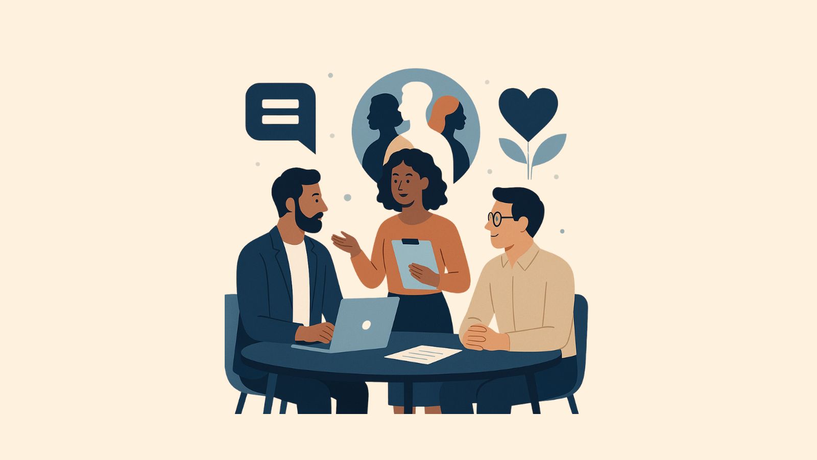 image of brainstorm session with sticky notes (for a b2b saas)