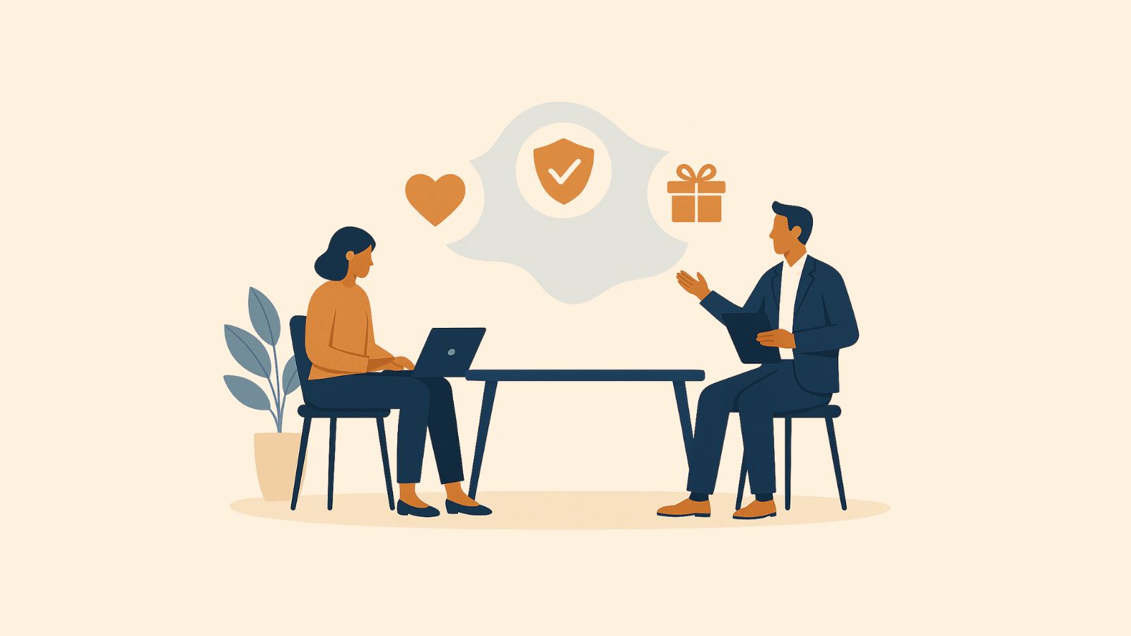 image of brainstorm session with sticky notes (for a b2b saas)