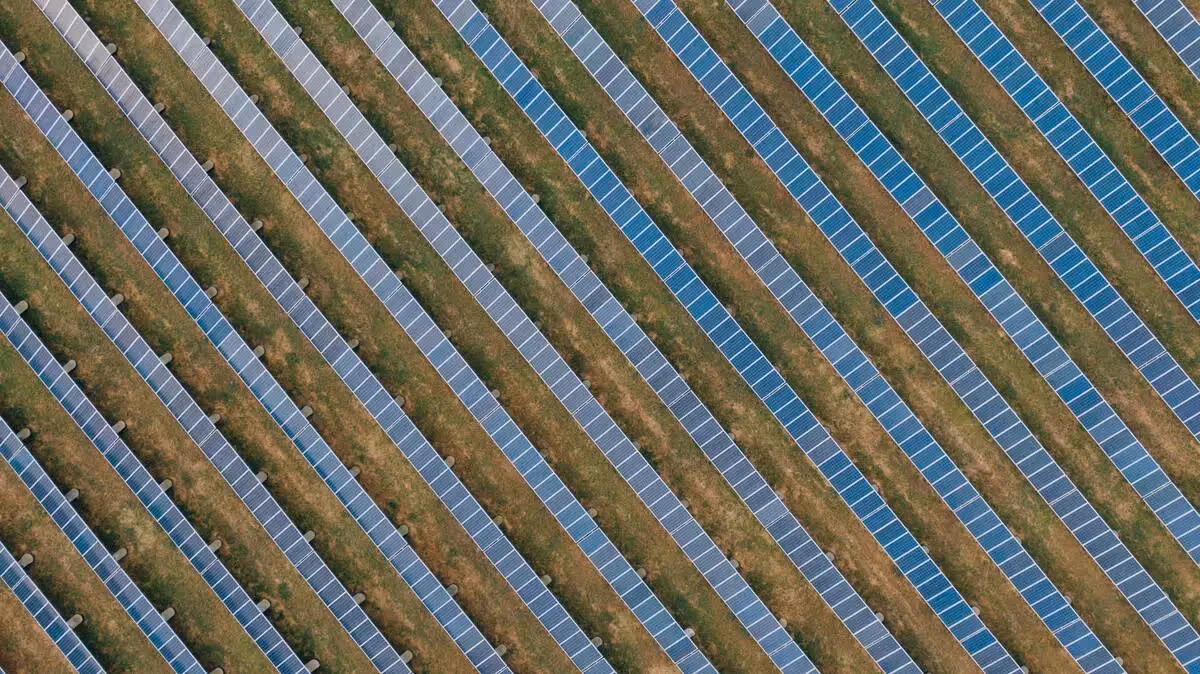 Solar Panel on White Background