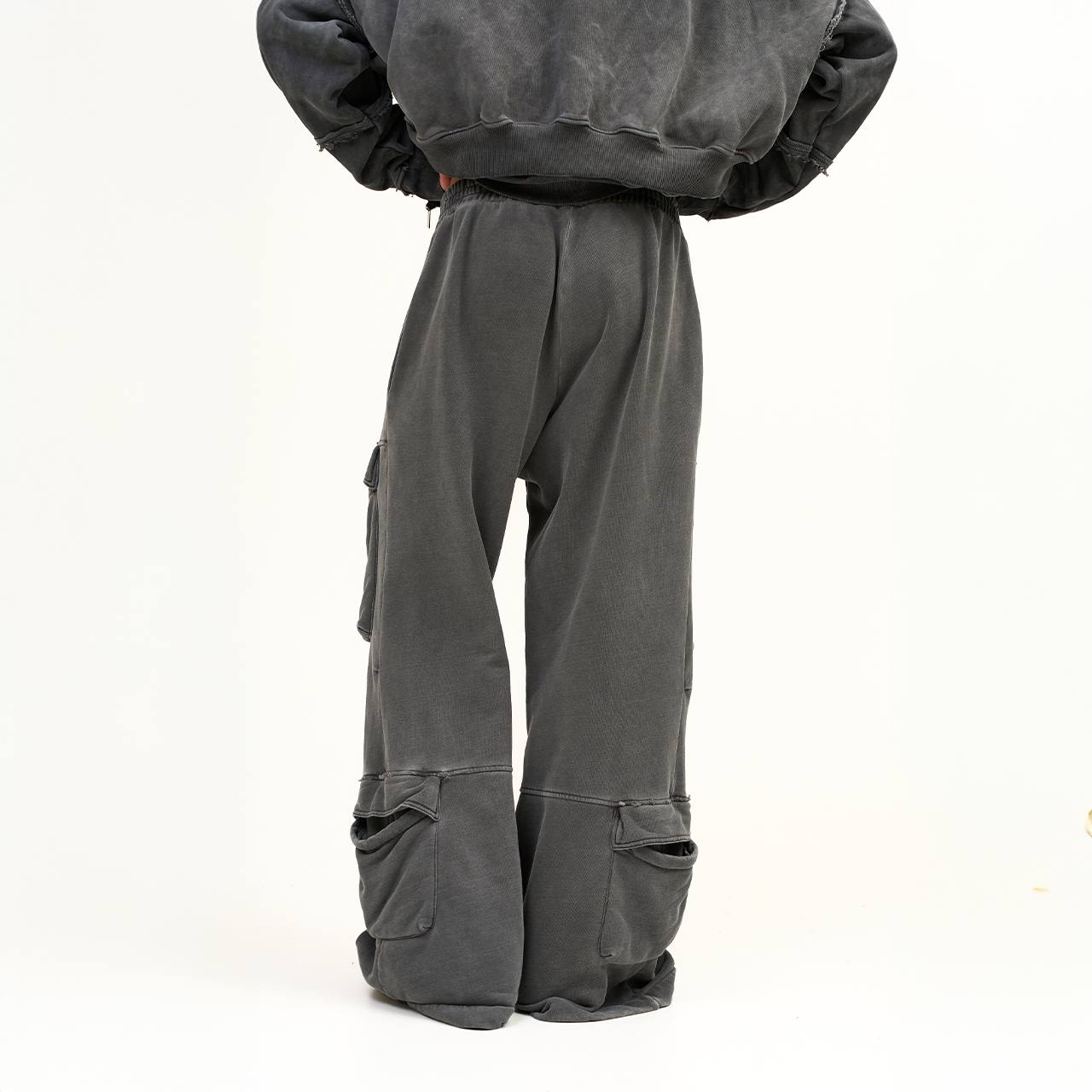 Штаны Sabe Pants Acid Wash Dark Grey фото 2