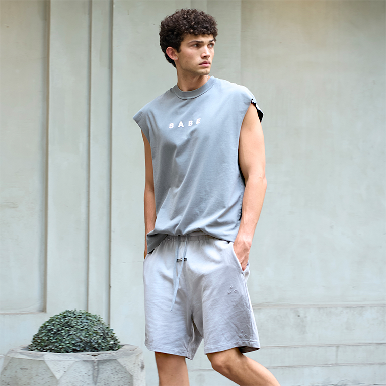 Шорты Sabe Shorts Washed Grey фото 2