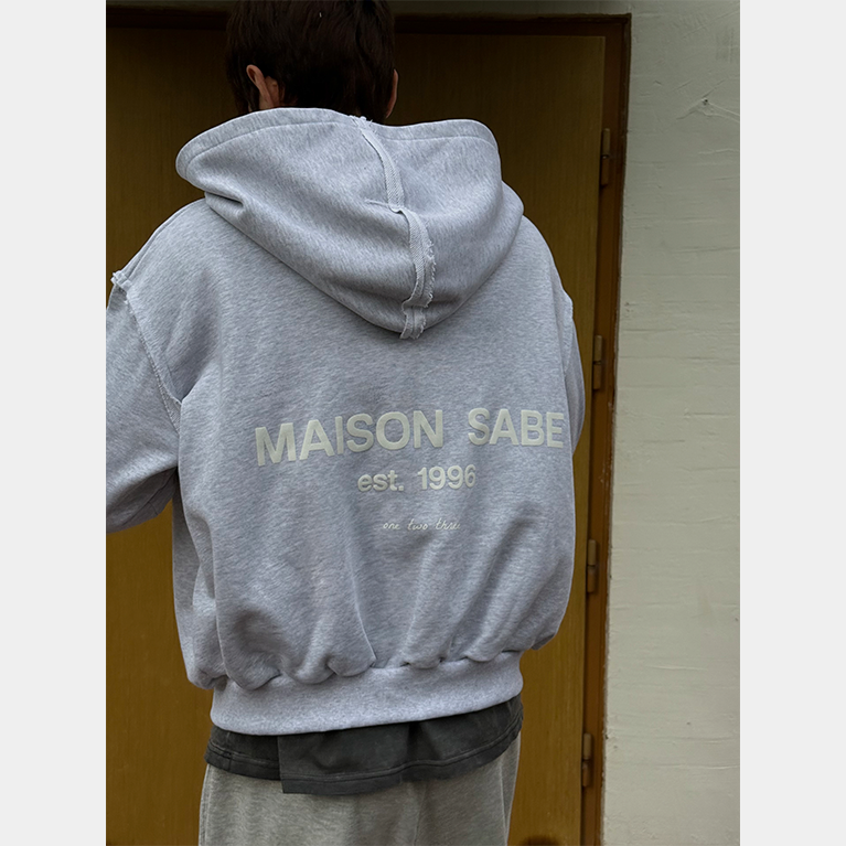 Зип-худи Sabe Maison Zip Hooded Heather Grey фото 3