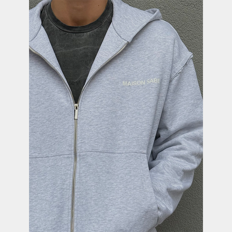 Зип-худи Sabe Maison Zip Hooded Heather Grey фото 2