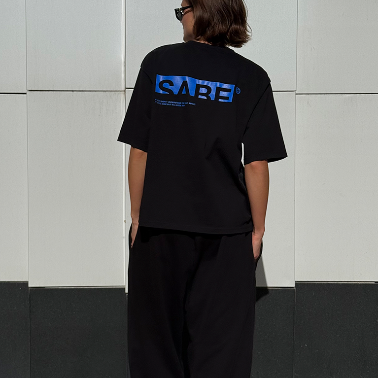 Футболка Sabe Logo T-shirt Black фото 3