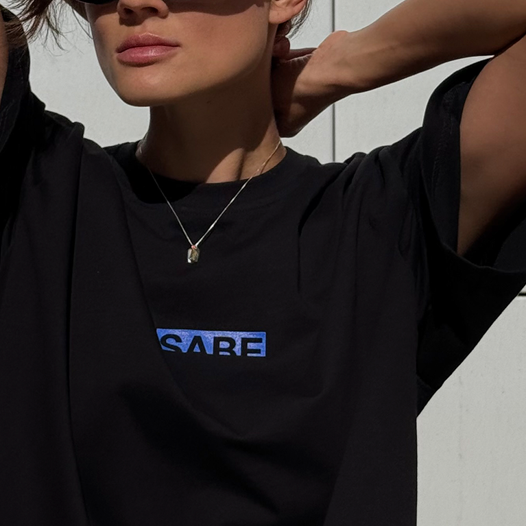 Футболка Sabe Logo T-shirt Black фото 2