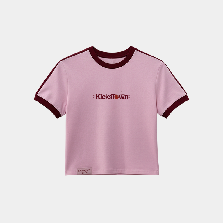 Футболка Sabe Cherry Logo T-Shirt Slim Pink фото 5