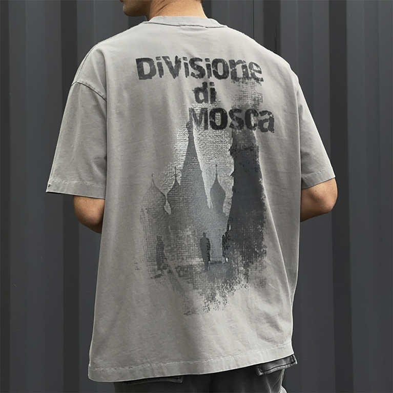 Футболка Sabe T-Shirt Di Mosca Acid Wash Dark Grey фото 2