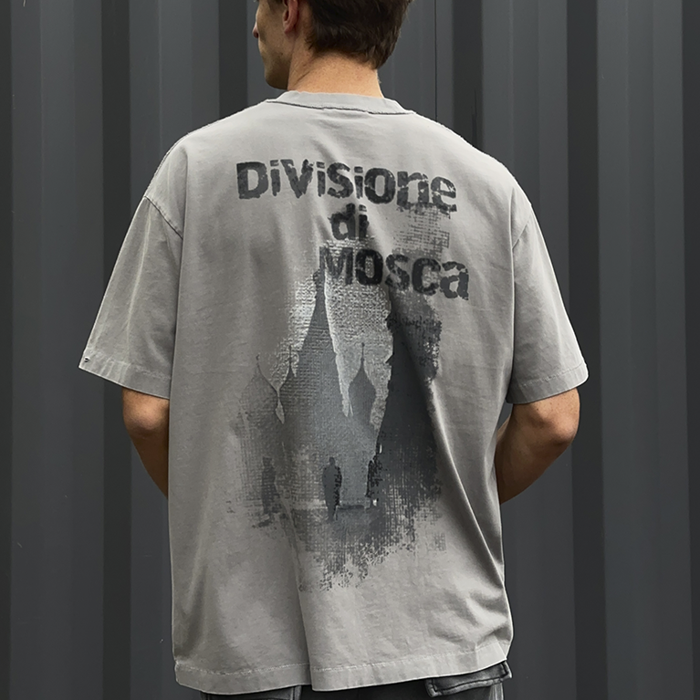 Футболка Sabe T-Shirt Di Mosca Acid Wash Dark Grey фото 4