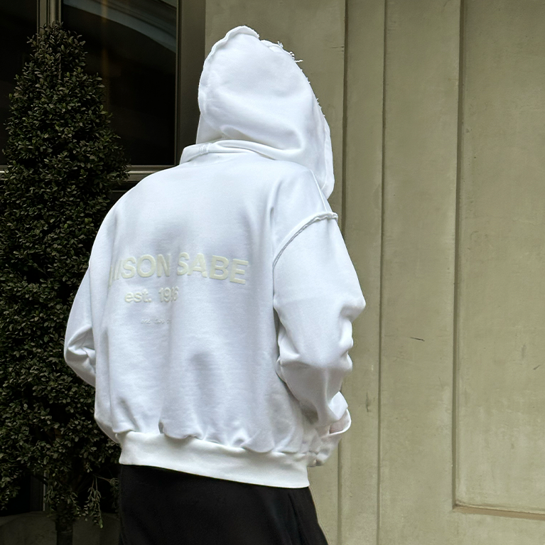 Зип-худи Sabe Maison Zip Hooded White фото 4