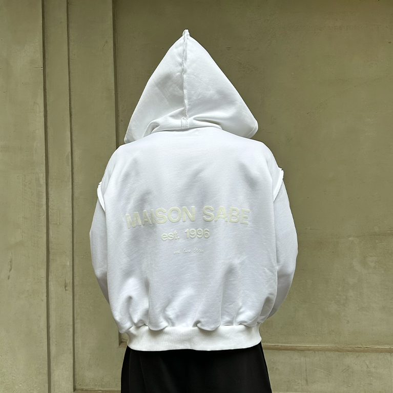Зип-худи Sabe Maison Zip Hooded White фото 3