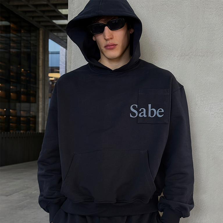 Худи Sabe Hoodie Double Pocket Navy фото 3