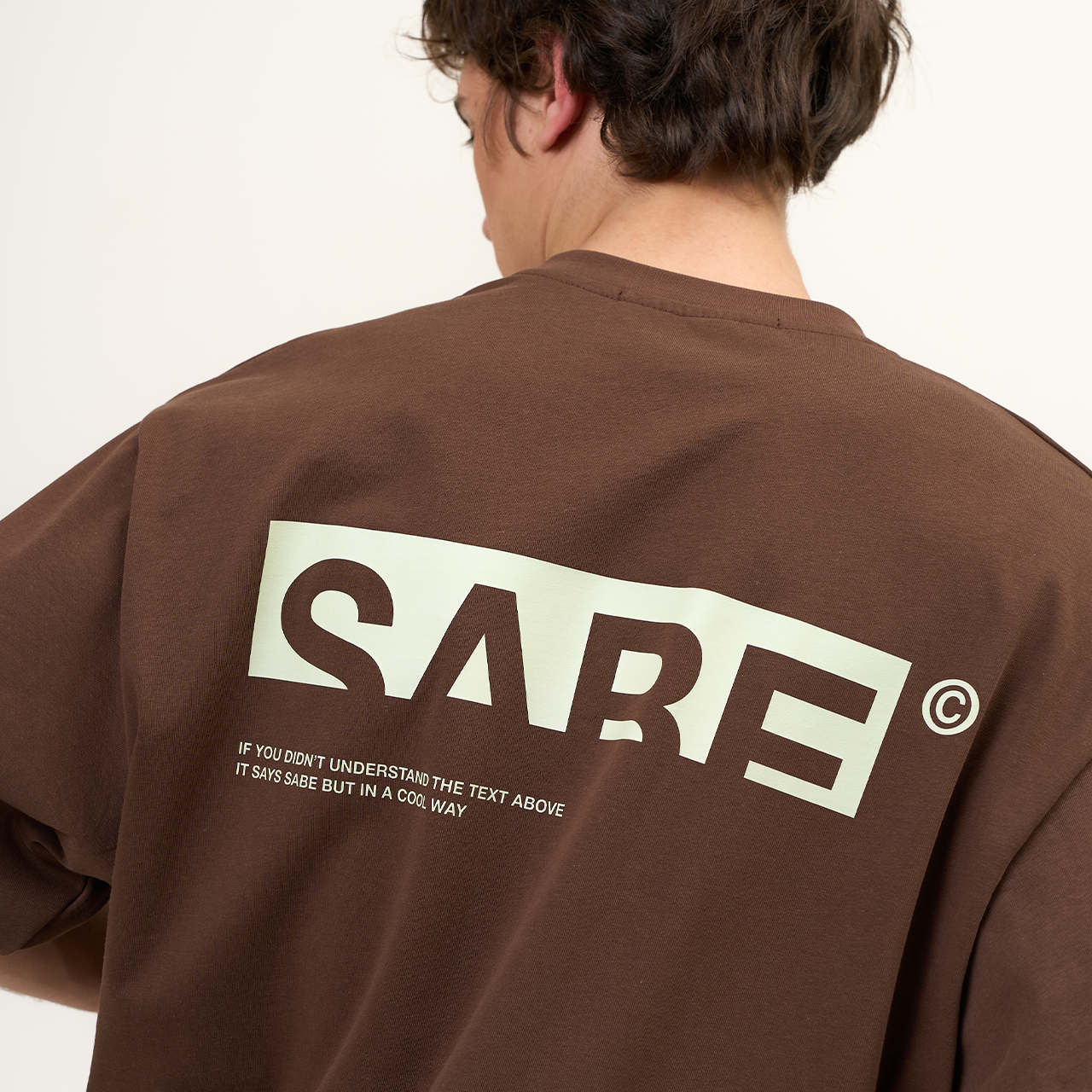 Футболка Sabe Logo T-shirt Brown фото 2