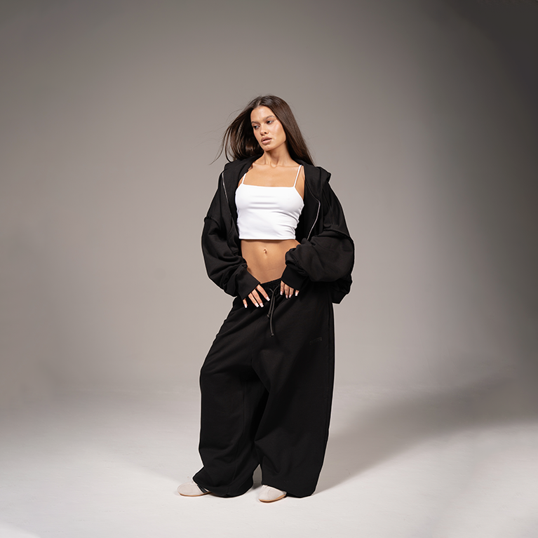 Штаны Sabe Logo Sweatpants Black фото 2