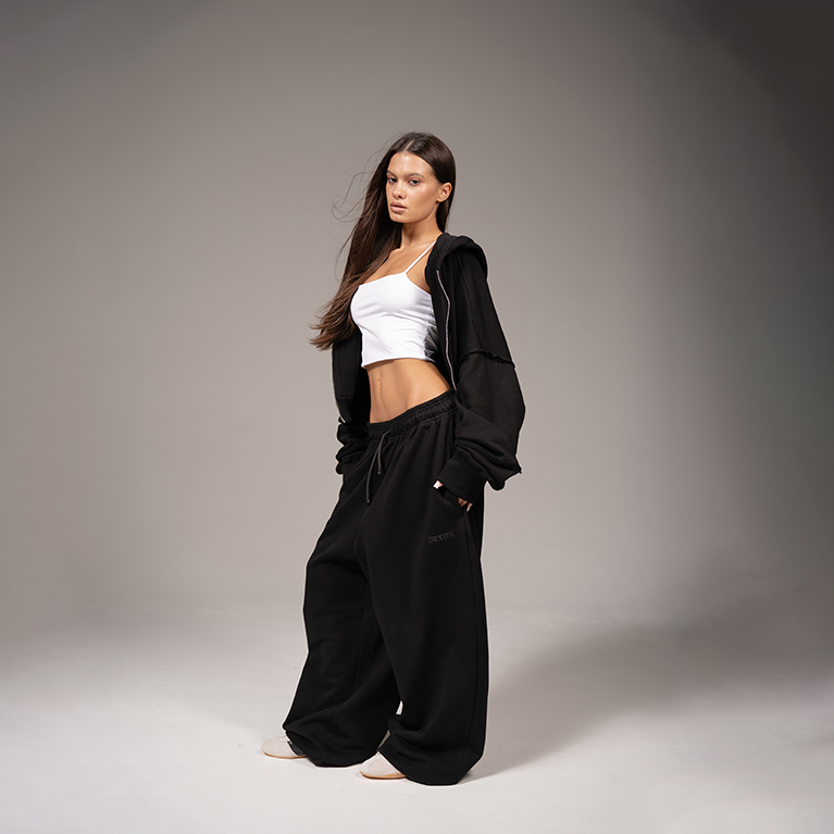 Штаны Sabe Logo Sweatpants Black фото 3