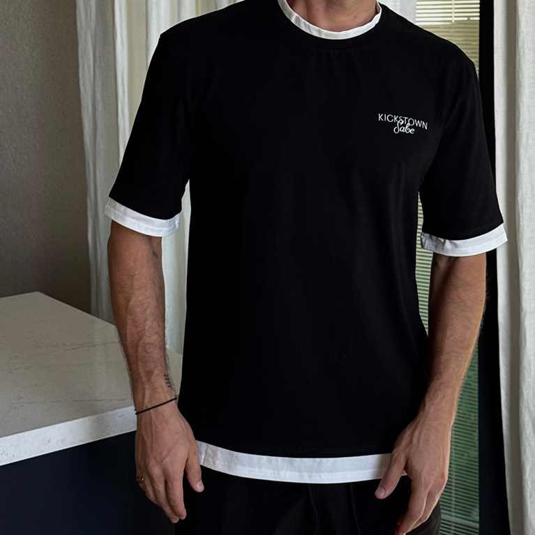 Футболка Sabe KicksTown Logo T-shirt Black фото 2