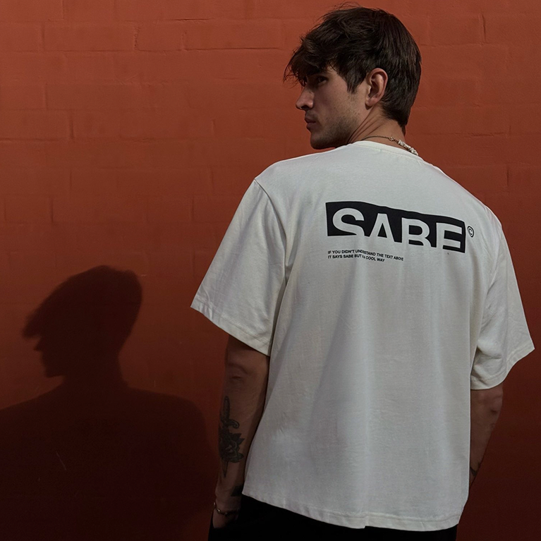 Футболка Sabe Logo T-shirt Milk фото 4