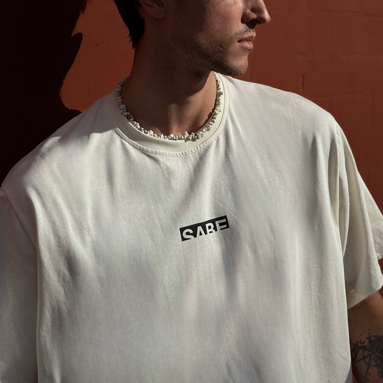 Футболка Sabe Logo T-shirt Milk фото 3