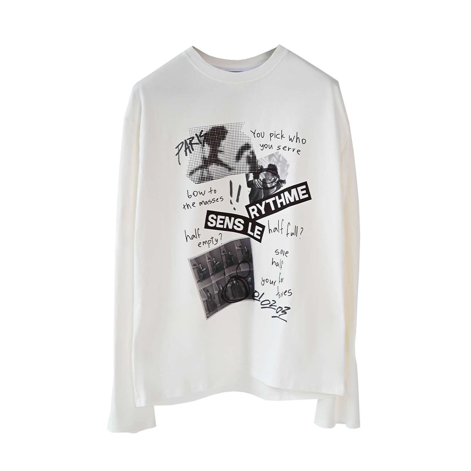 Лонгслив Sabe Sens Le Rythme White Long Sleeve фото 3