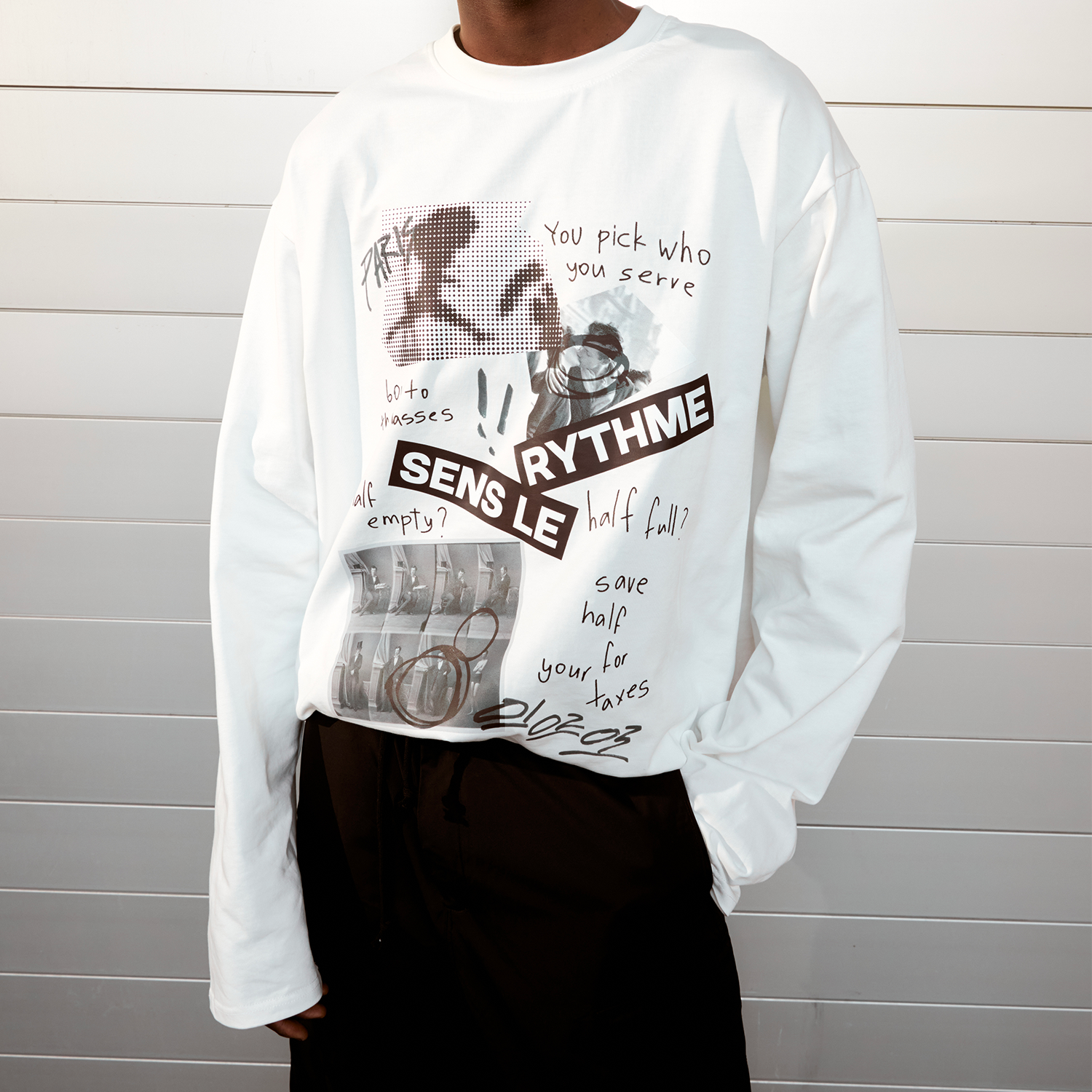 Лонгслив Sabe Sens Le Rythme White Long Sleeve фото 2