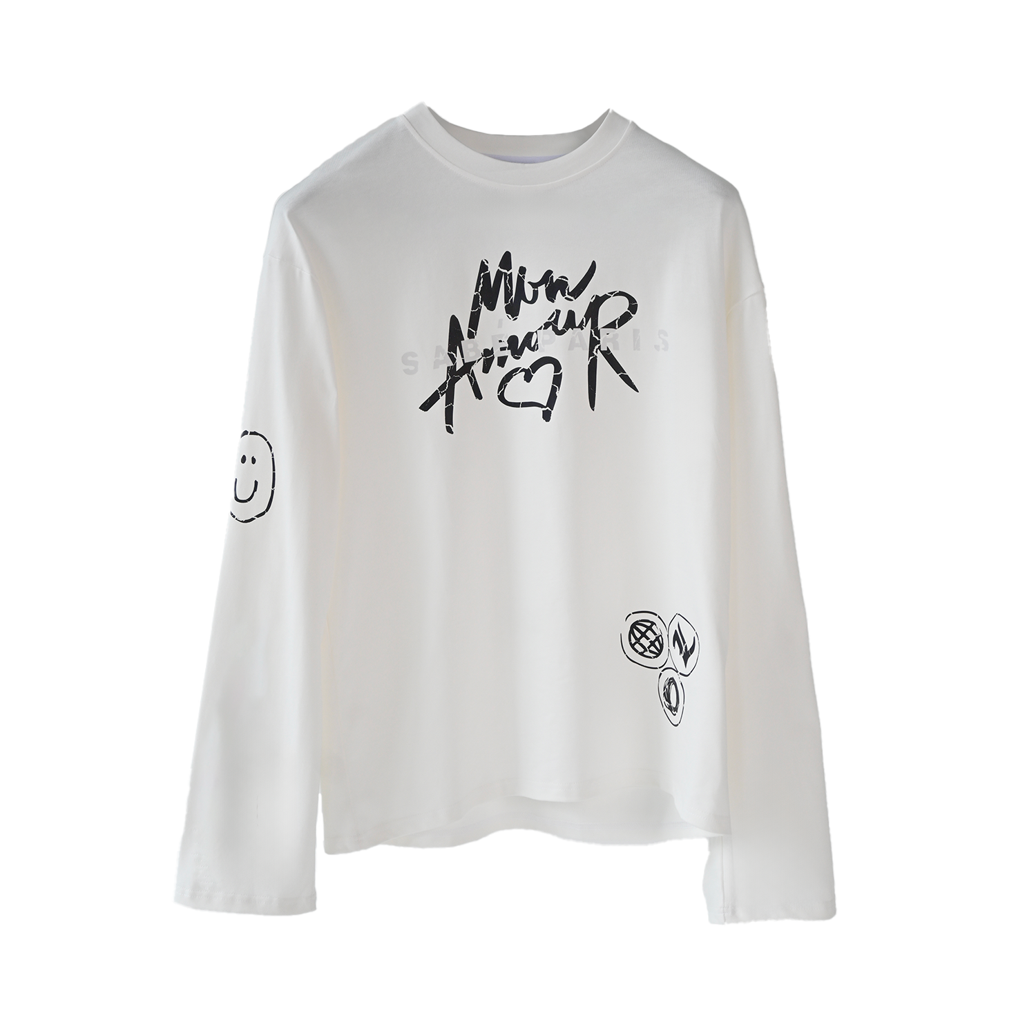 Лонгслив Sabe Mon Amour White Long Sleeve фото 3